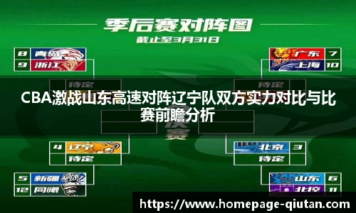 CBA激战山东高速对阵辽宁队双方实力对比与比赛前瞻分析